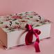 Подарункова коробка з 3Д листівкою «Рожеві квіти»