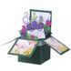 3Д открытка коробочка «Весенние тюльпаны»