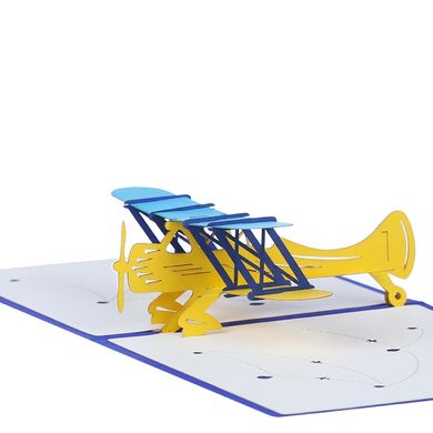 Об'ємна 3Д Листівка «Літак»
