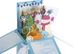 Об'ємна новорічна листівка 3Д коробочка «Сніговик»