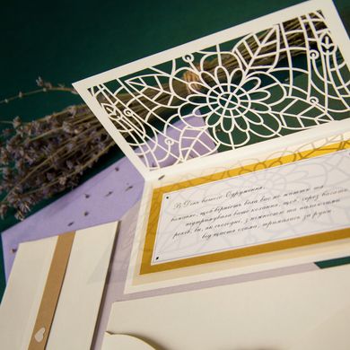 Свадебный поздравительный набор, Открытка + конверт для денег