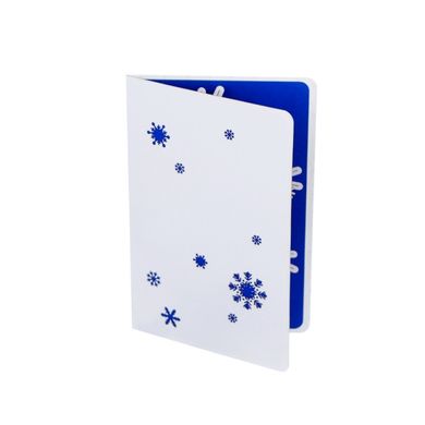 Объемная новогодняя открытка 3Д «Снежинка»