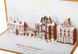 Объемная новогодняя открытка 3Д «Зимний город ретро» Merry Christmas
