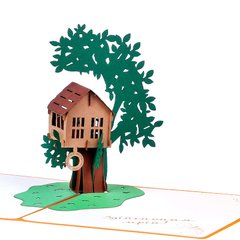 Объемная 3Д Открытка «Дом на дереве»