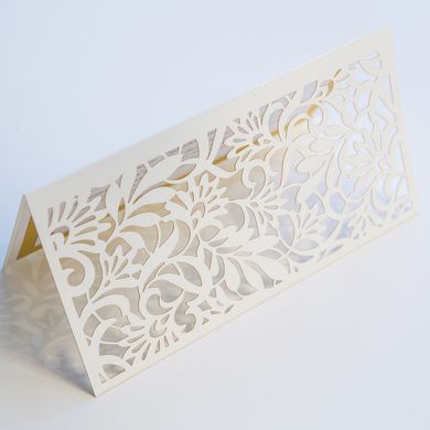 Свадебный поздравительный набор ТОП 8, Свадебная открытка с кружевом + конверт для денег
