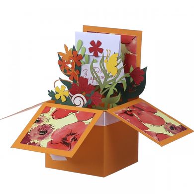3Д листівка коробочка «Метелики»